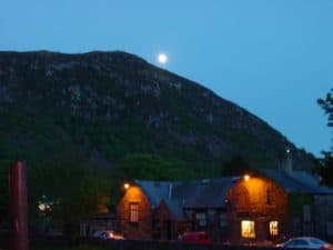 Moon rising over Beddgelert