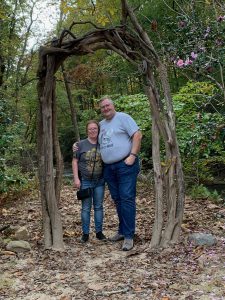 The wedding arch at Elkin Winery